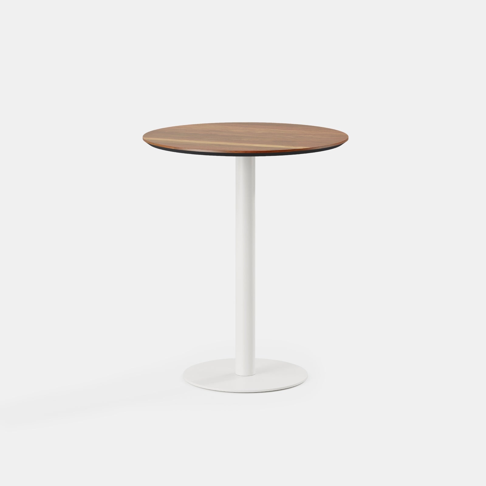 Top Color:Walnut; Leg Color:Powder White; Height:Standing Height
