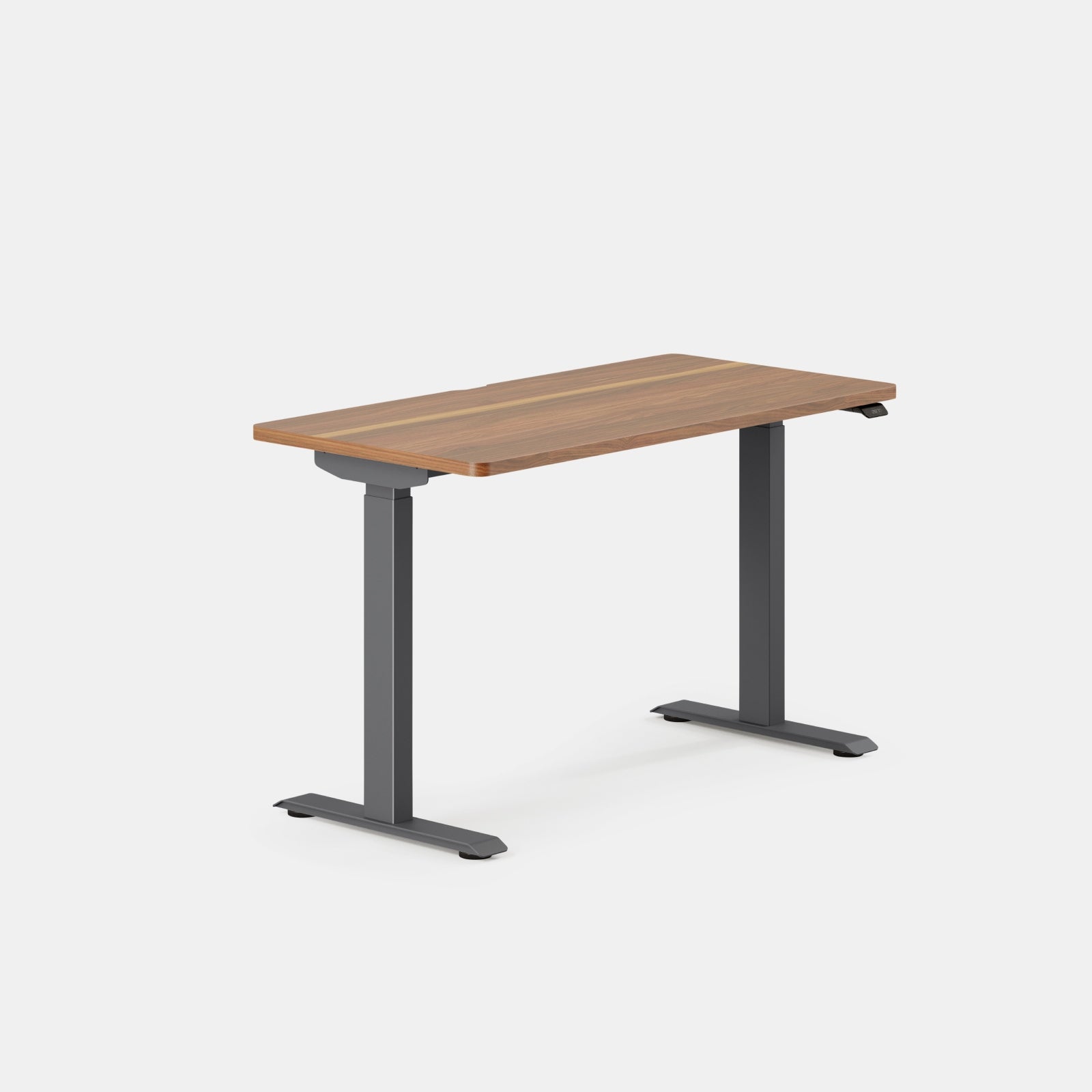 Color:Walnut/Charcoal; Desk Size:48 inches x 24 inches; Condition:Like New;
