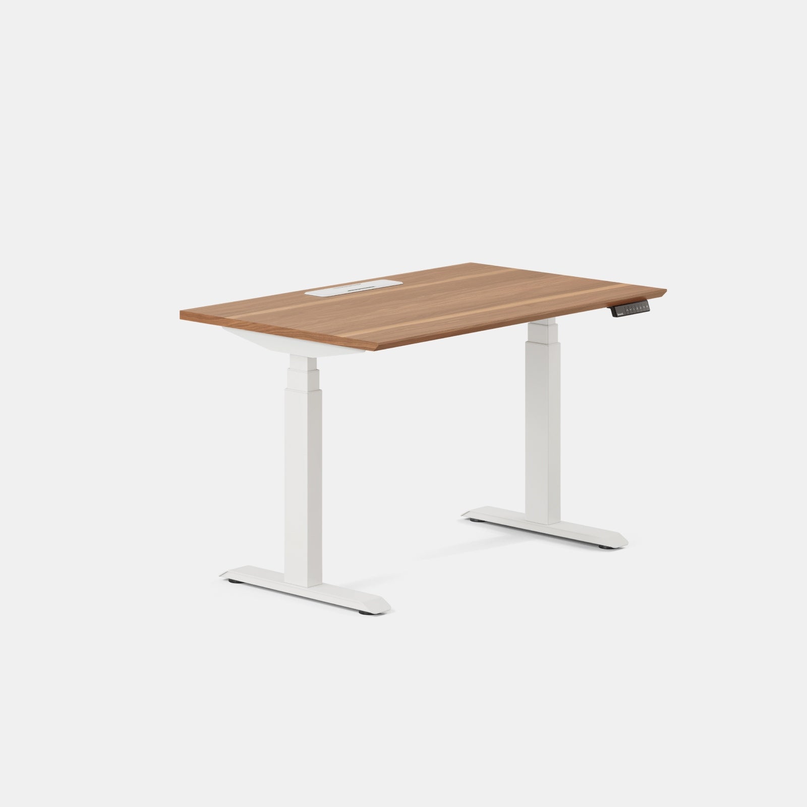 Color:Walnut/White; Desk Size:48 inches x 30 inches; Condition:Like New;