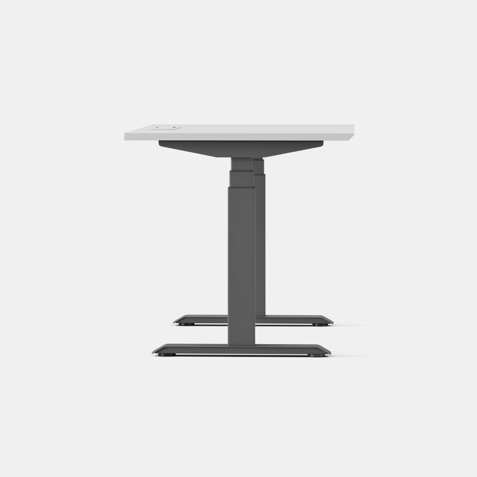Color:White/Charcoal; Desk Size:48 inches x 30 inches; Condition:Like New;