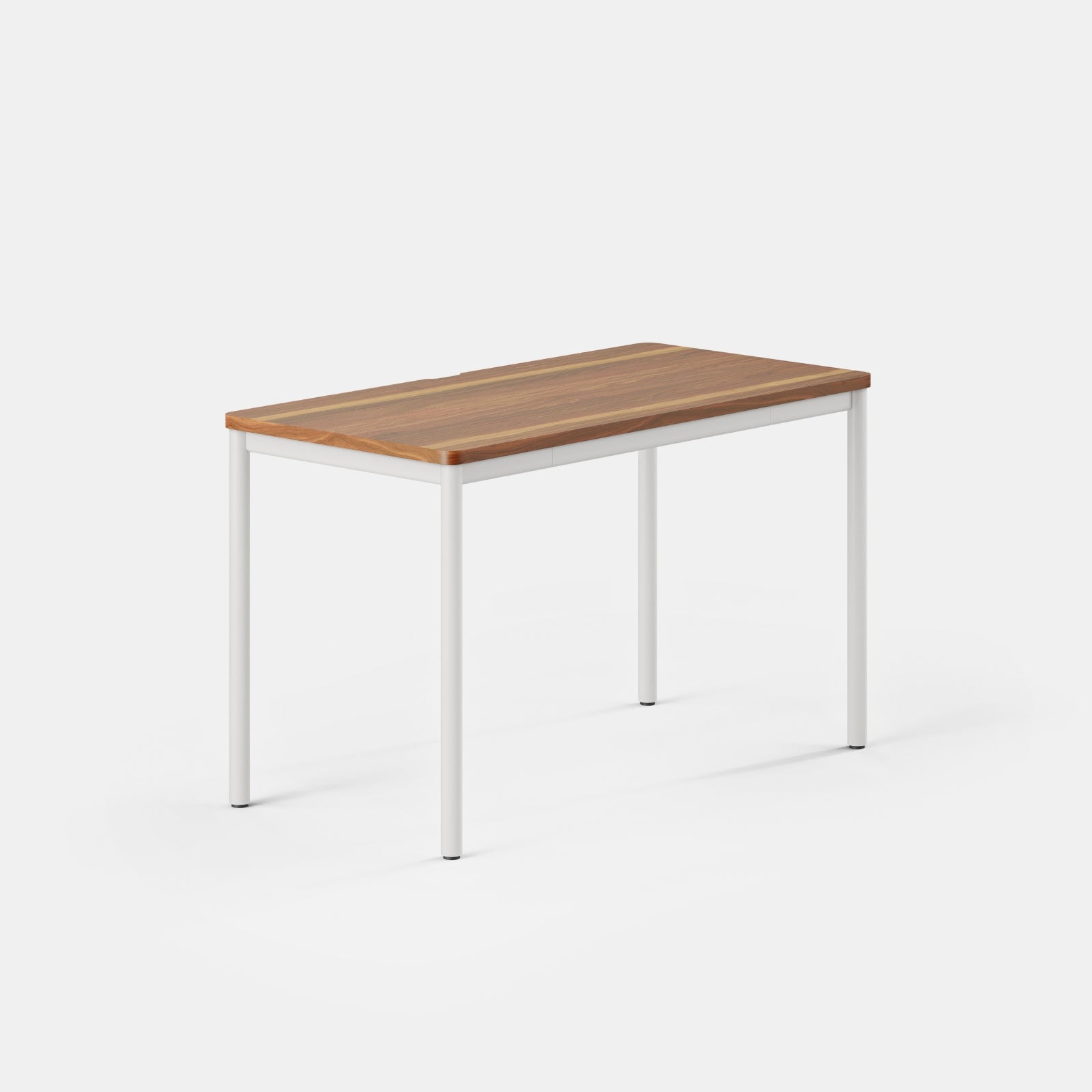 Color:Walnut/White; Desk Size:48 inches x 24 inches; Condition:Like New;