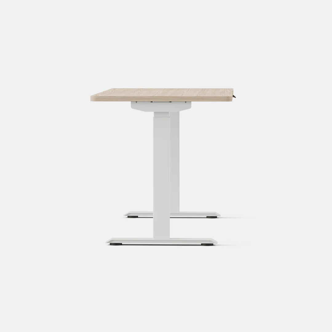 Top Color:Maple; Leg Color:White; Desk Size:58 inches x 27 inches;