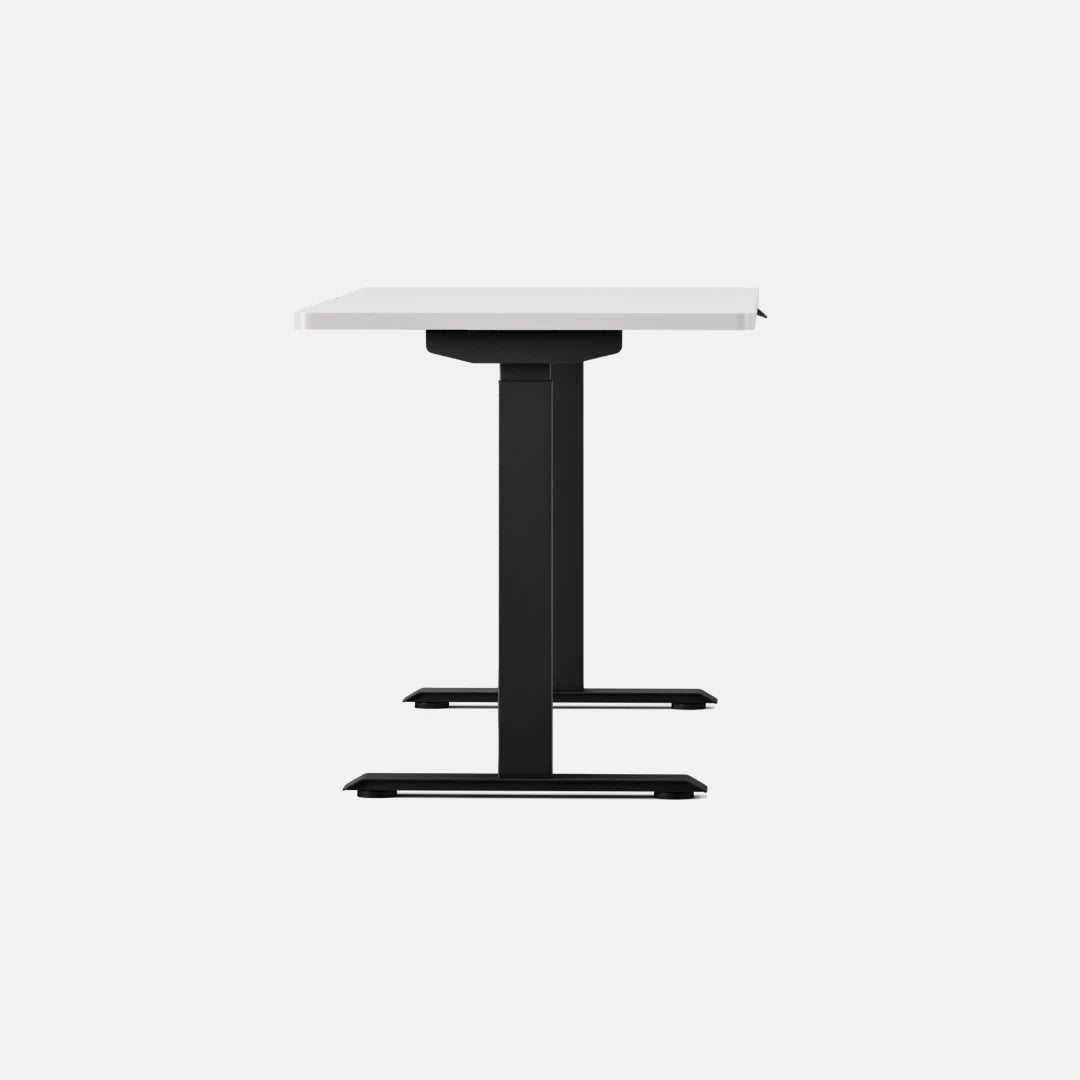 Top Color:White; Leg Color:Black; Desk Size:58 inches x 27 inches;