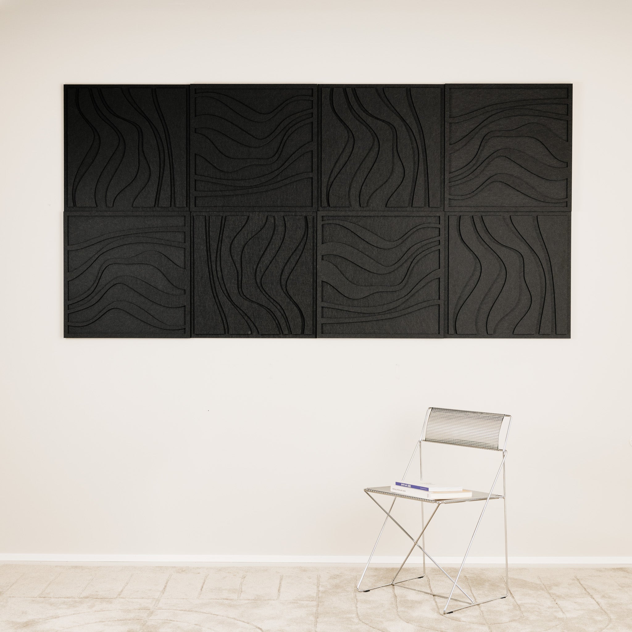 Color:Night Black; Size:Set of 8;