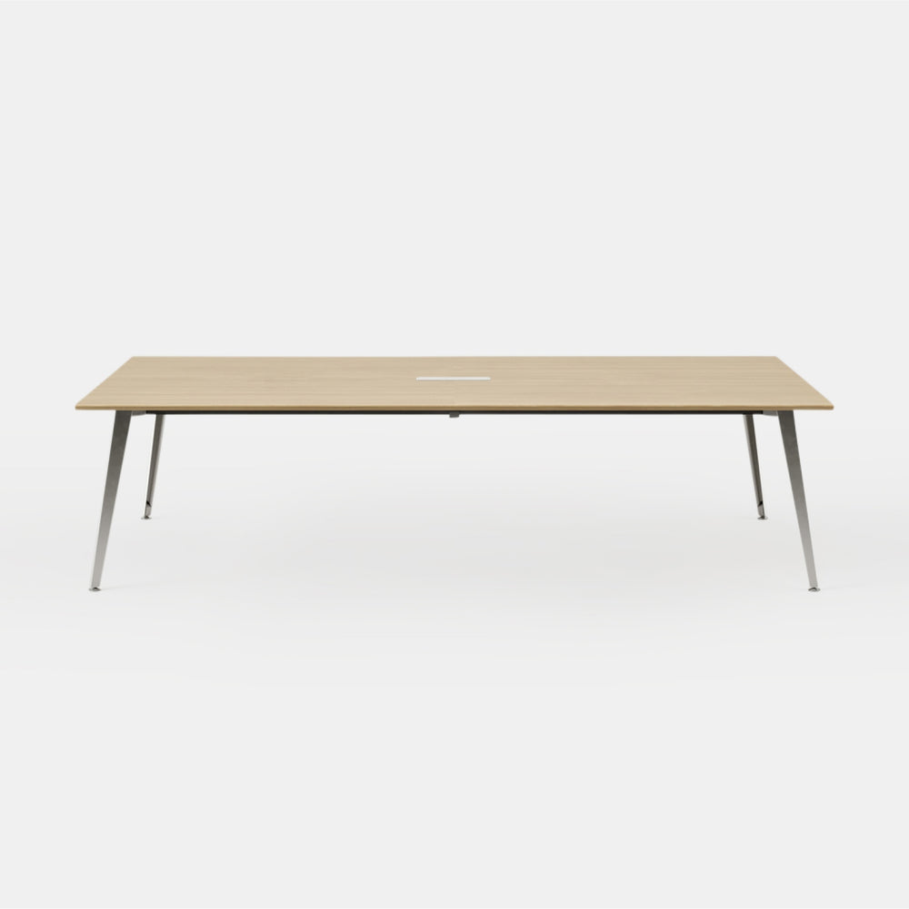 Desk Size:96 inches Table + 6 Chairs; Desk Color:Woodgrain/Mirror; Chair Color:Black