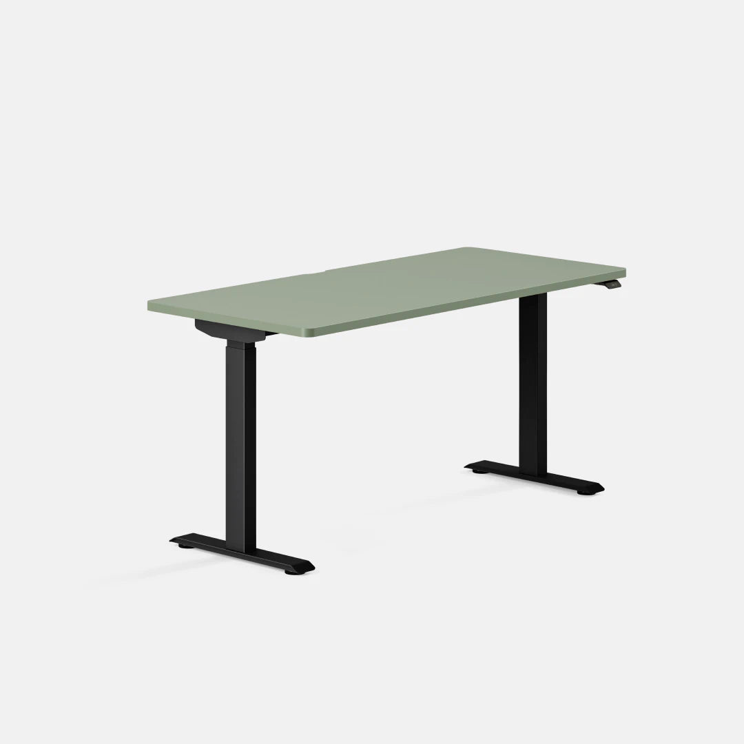 Top Color:Sage; Leg Color:Black; Desk Size:58 inches x 27 inches;