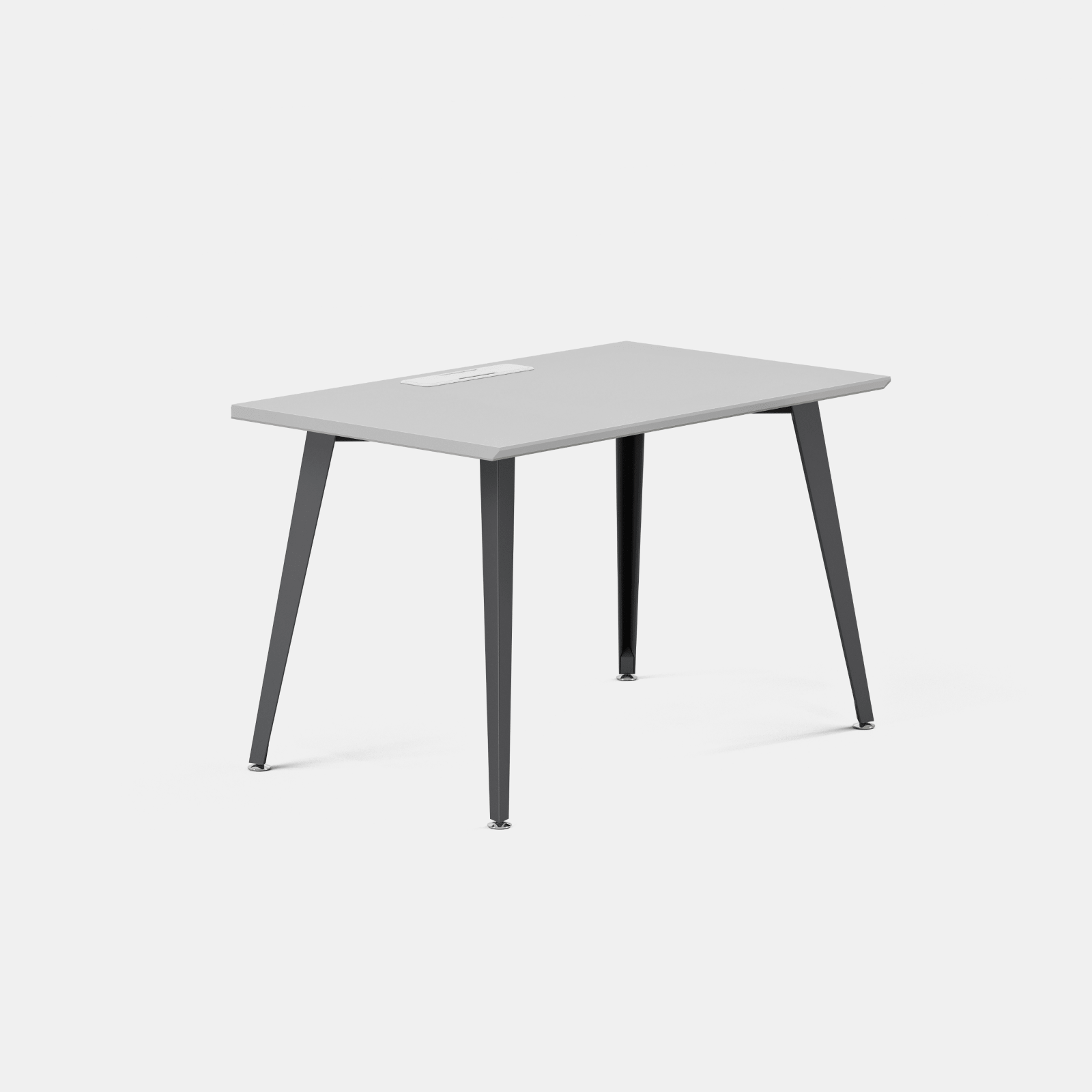 Color:Fog/Charcoal; Desk Size:48 inches x 24 inches; Condition:Like New;