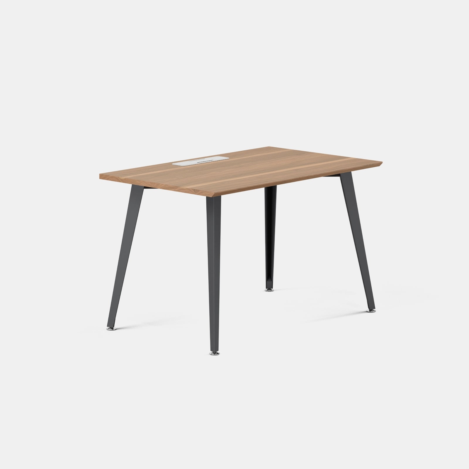 Color:Walnut/Charcoal; Desk Size:48 inches x 24 inches; Condition:Like New;
