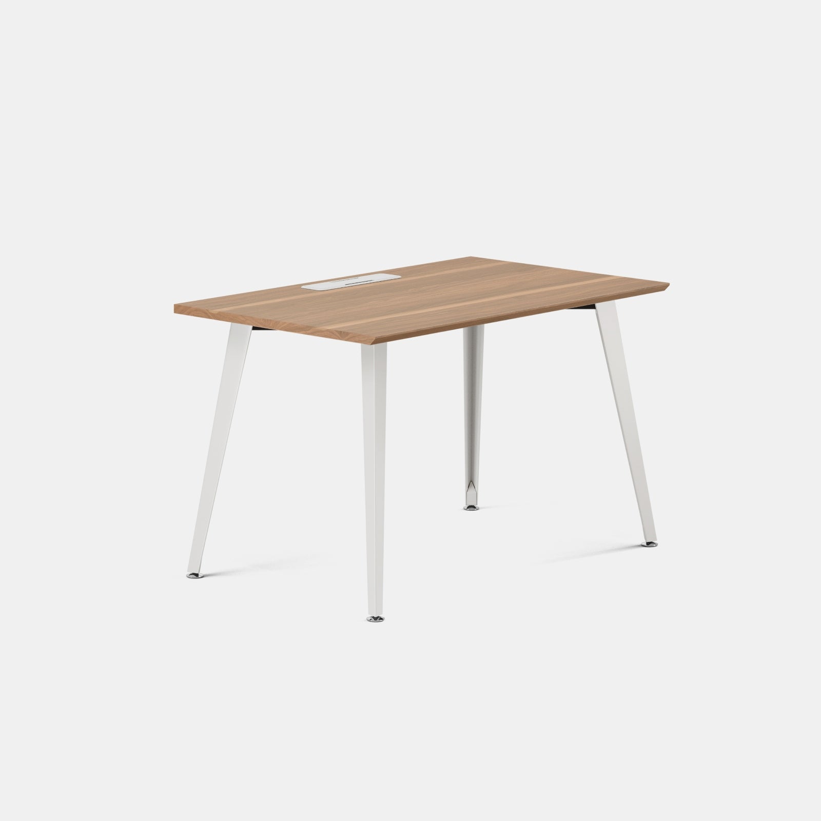 Color:Walnut/Powder White; Desk Size:48 inches x 24 inches; Condition:Like New;