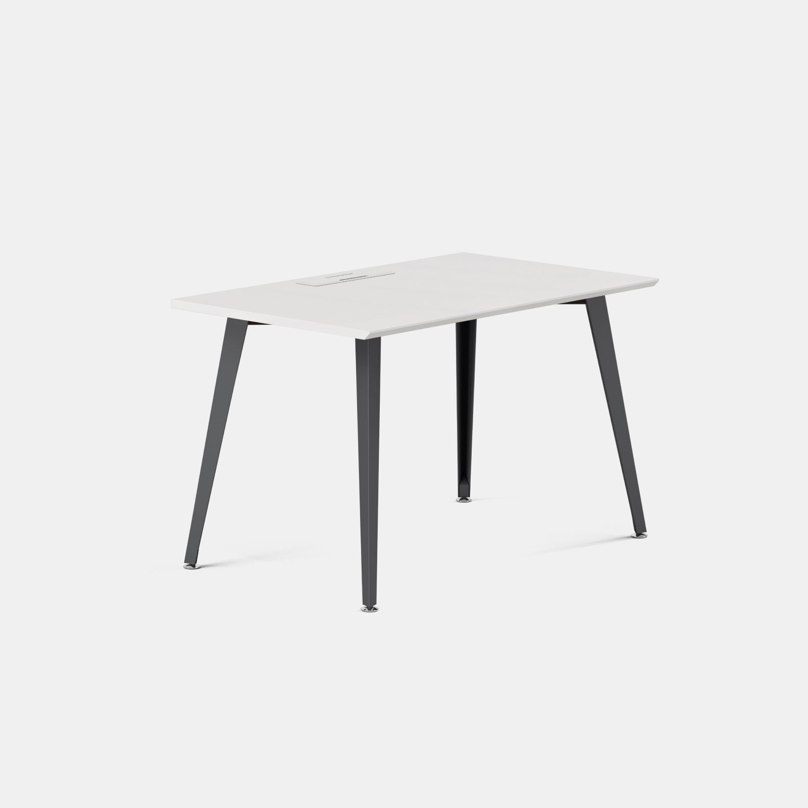 Color:White/Charcoal; Desk Size:48 inches x 24 inches; Condition:Like New;