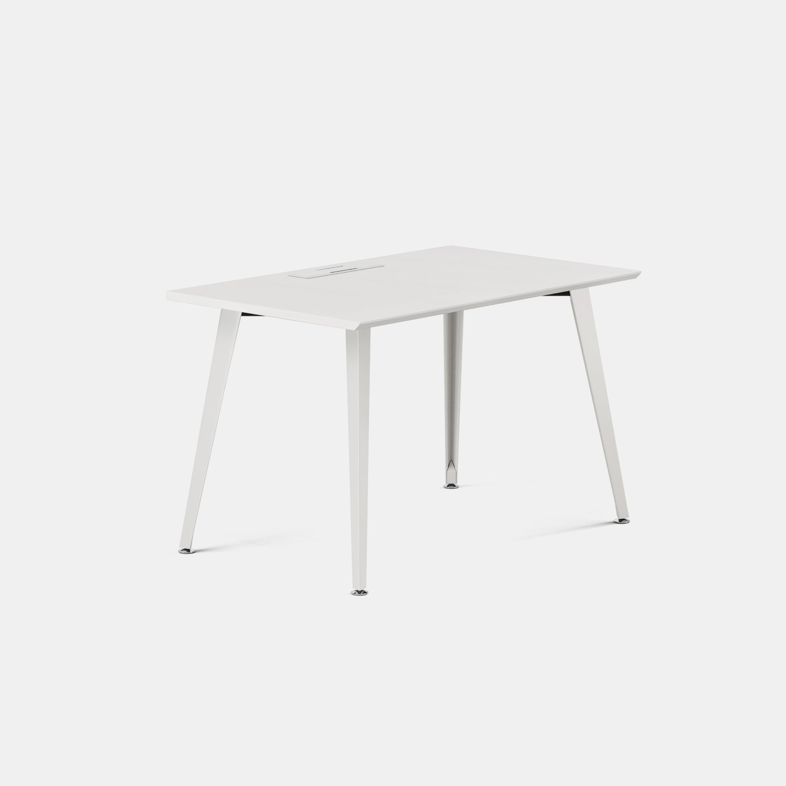 Color:White/Powder White; Desk Size:48 inches x 24 inches; Condition:Like New;