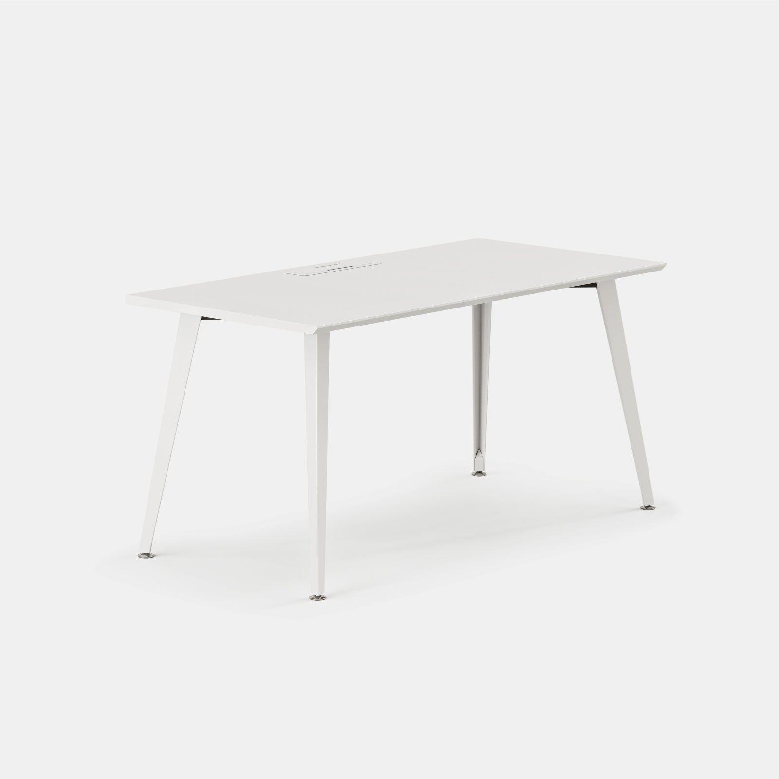 Color:White/Powder White; Desk Size:60 inches x 30 inches; Condition:Like New;