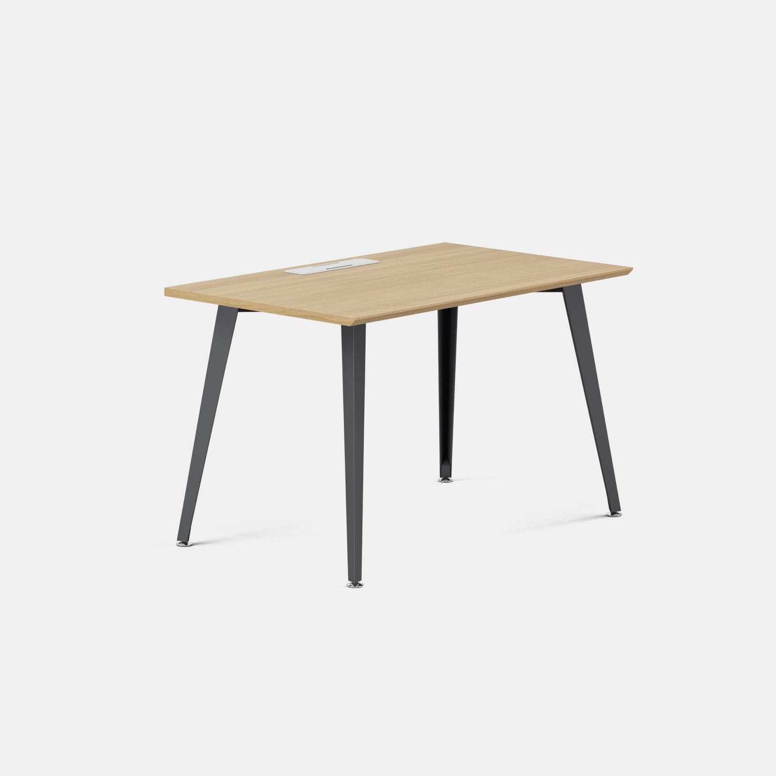 Color:Woodgrain/Charcoal; Desk Size:48 inches x 24 inches; Condition:Like New;