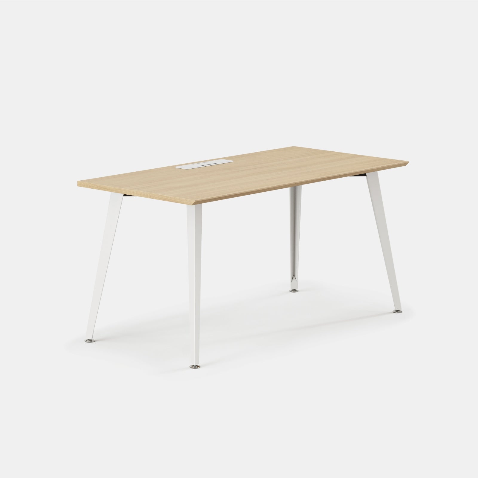 Color:Woodgrain/Powder White; Desk Size:60 inches x 30 inches; Condition:Like New;