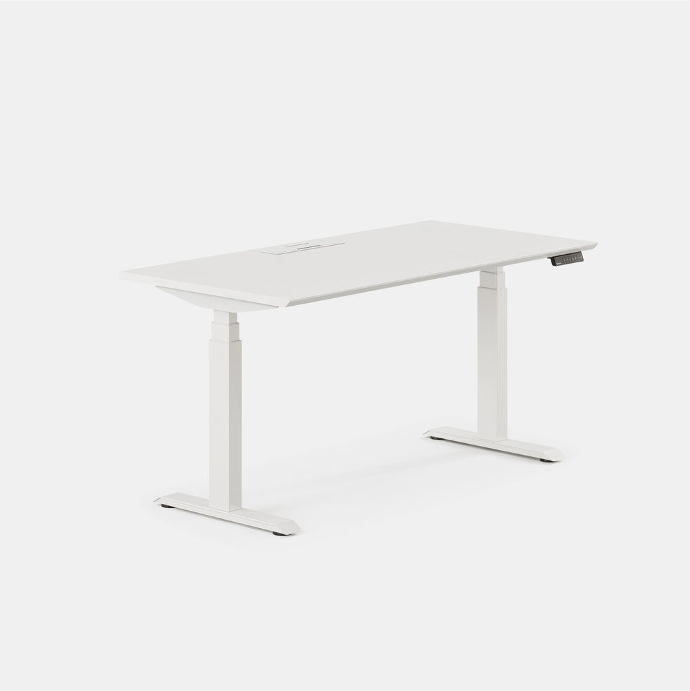 Top Color:White; Leg Color:White; Desk Size:60 inches x 30 inches;