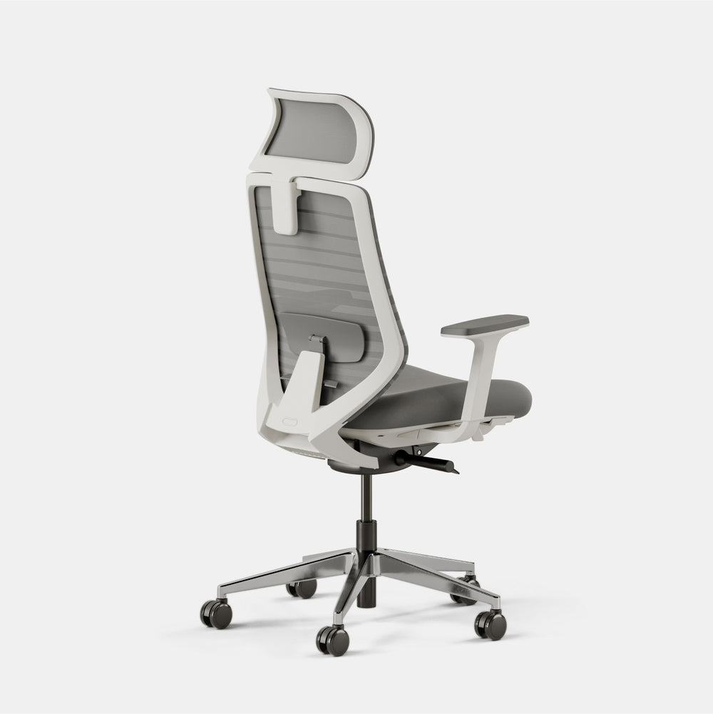 Fabric Color:Gray; Frame Color:White; Size:Standard