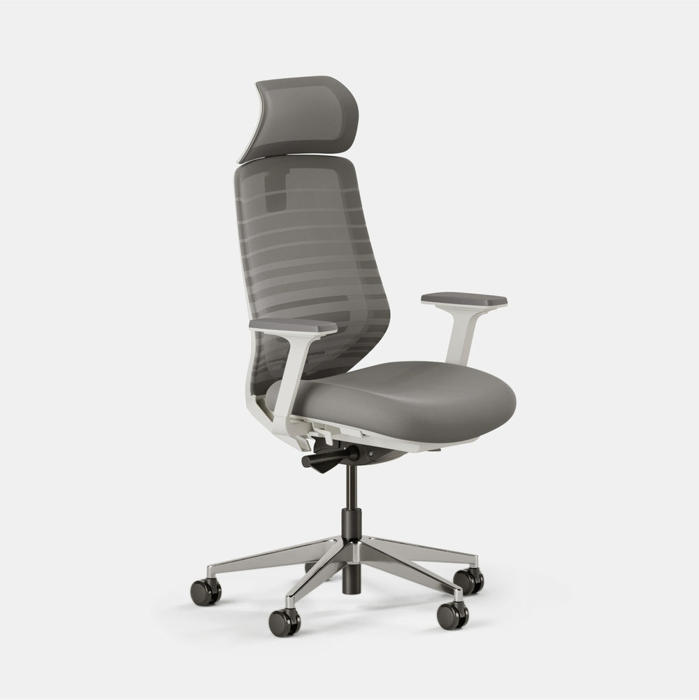 Fabric Color:Gray; Frame Color:White; Size:Standard