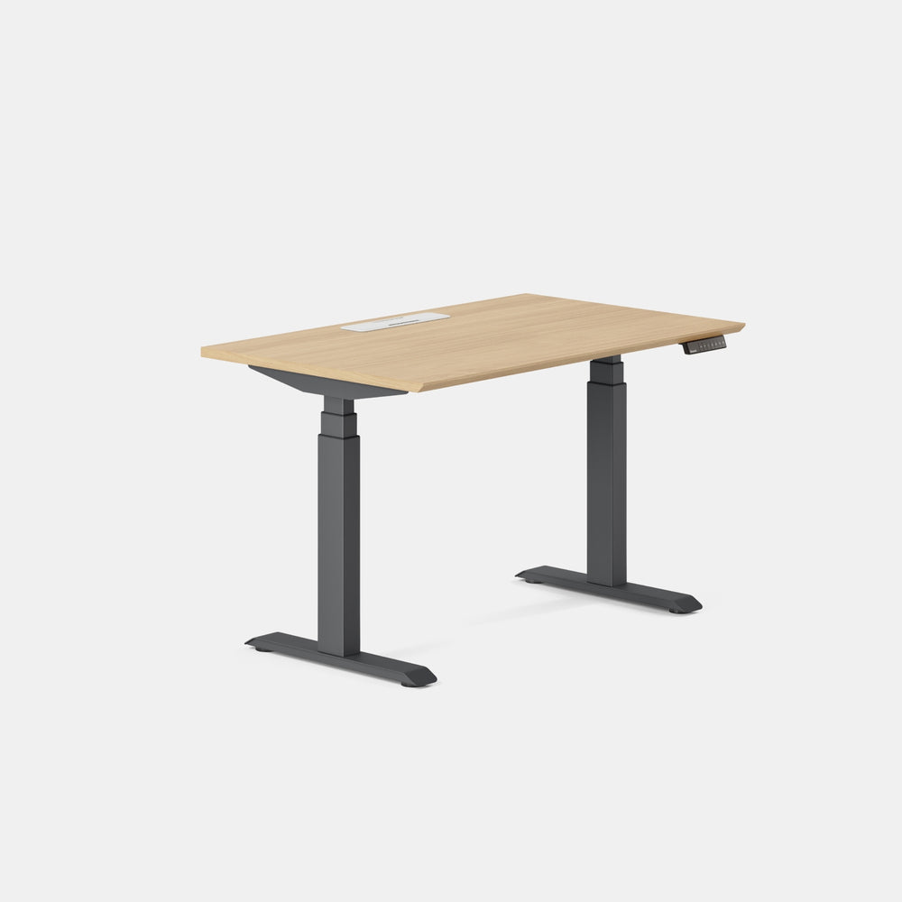 Top Color:Woodgrain; Leg Color:Charcoal; Desk Size:48 inches x 30 inches;