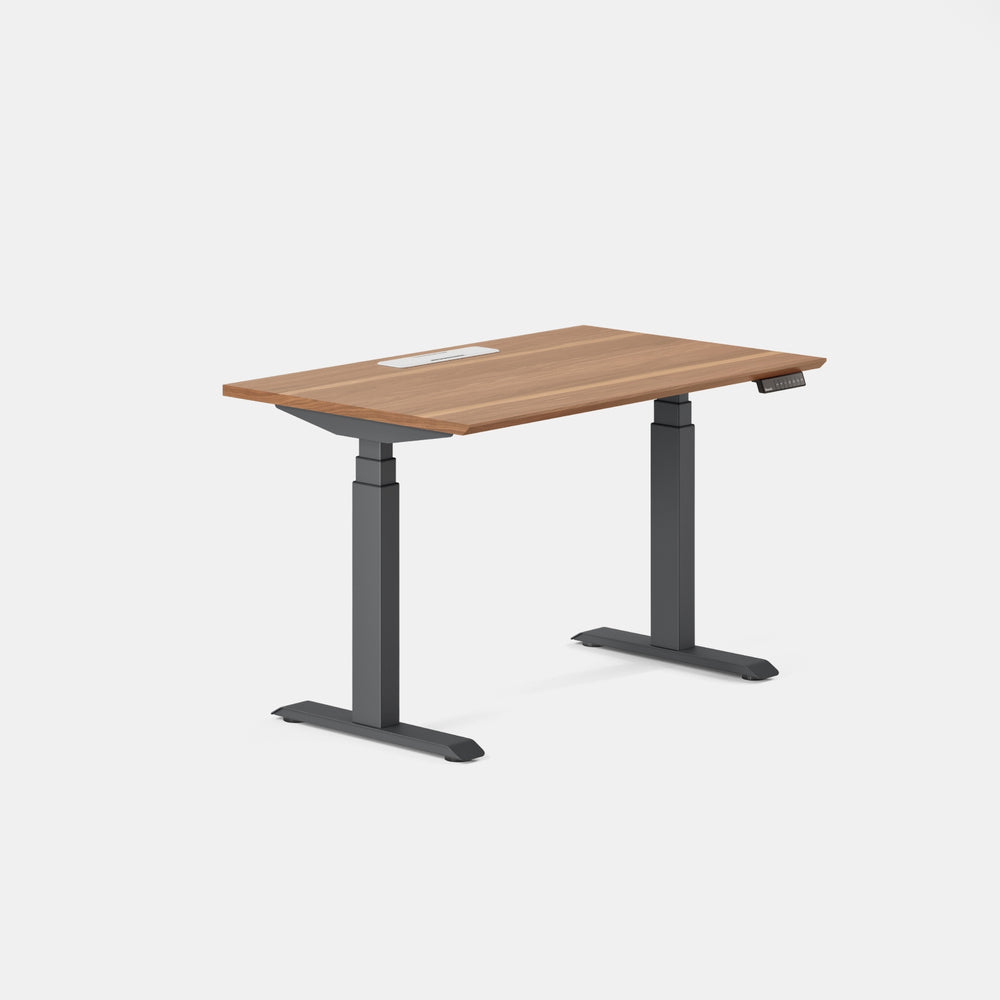 Top Color:Walnut; Leg Color:Charcoal; Desk Size:48 inches x 30 inches;