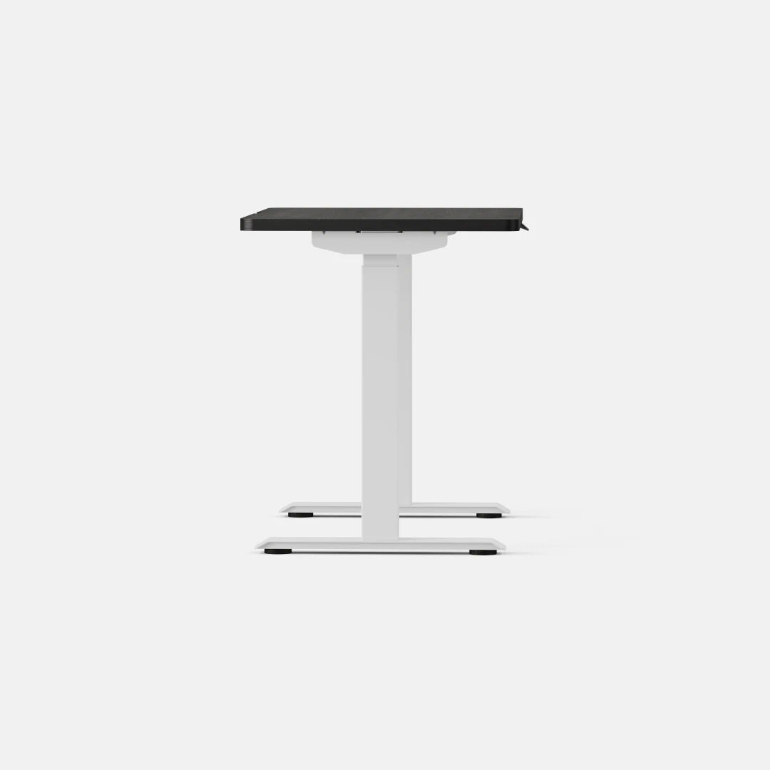 Top Color:Black Oak; Leg Color:White; Desk Size:36 inches x 24 inches;