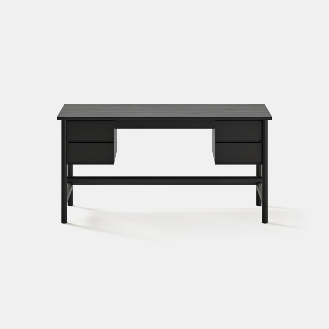 Top Color:Black Ash; Cabinet Drawers: Two;