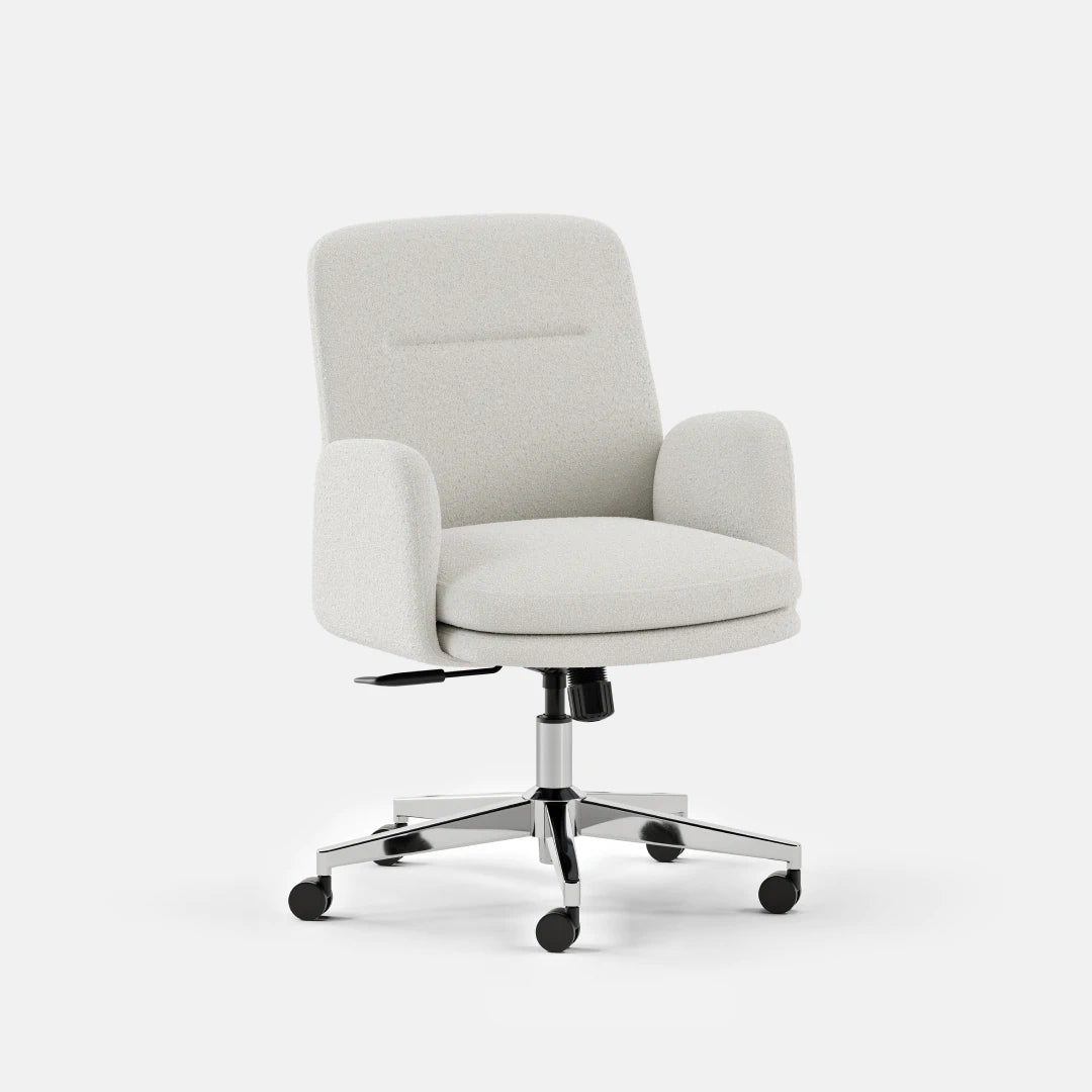 Color:Ivory Boucle; Back:Mid Back;