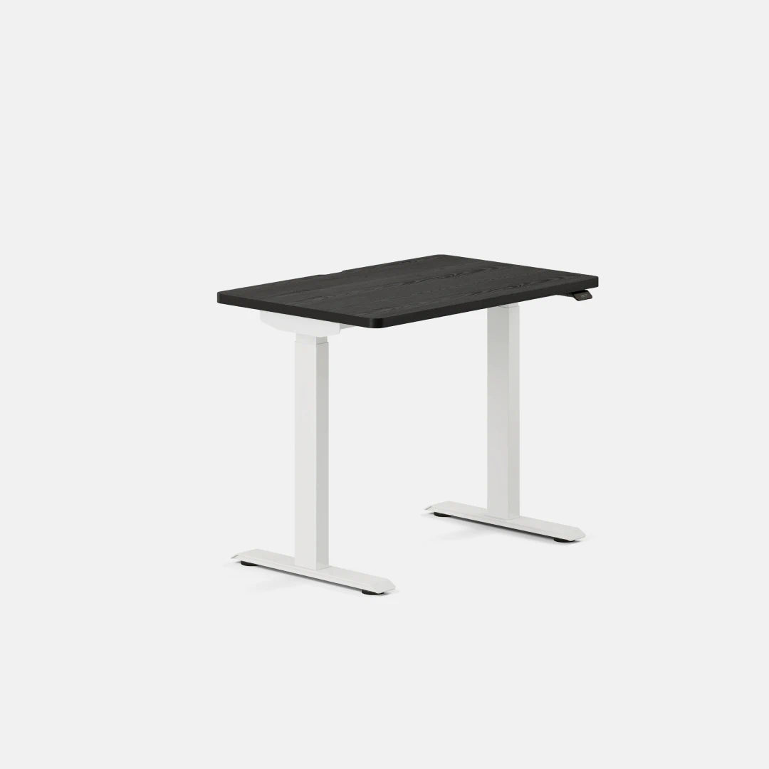 Top Color:Black Oak; Leg Color:White; Desk Size:36 inches x 24 inches;