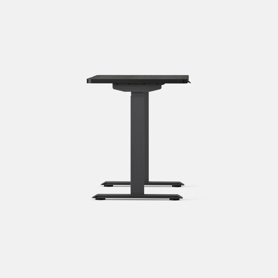 Top Color:Black Oak; Leg Color:Charcoal; Desk Size:36 inches x 24 inches;