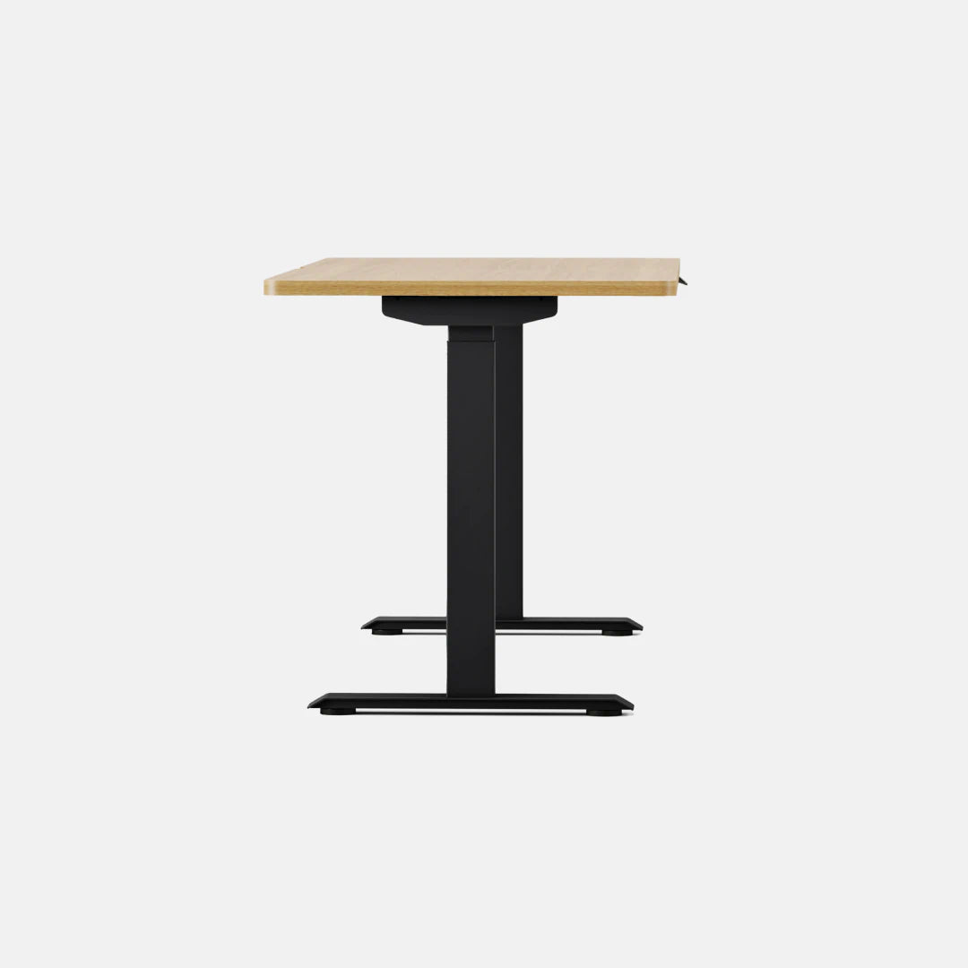 Top Color:Woodgrain; Leg Color:Black; Desk Size:58 inches x 27 inches;