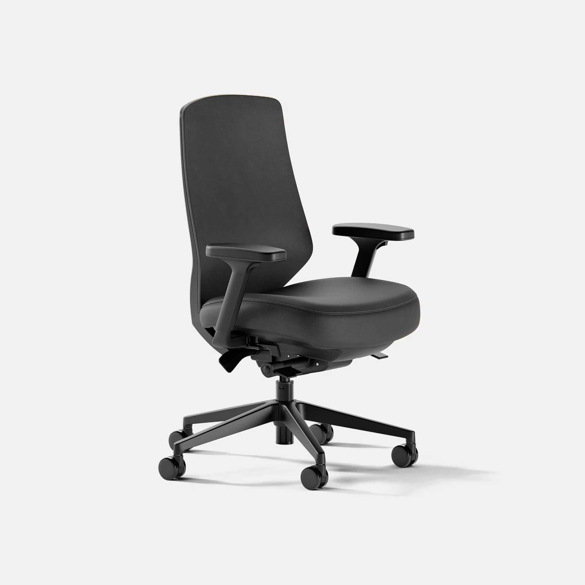 Color & Material: Black Leather