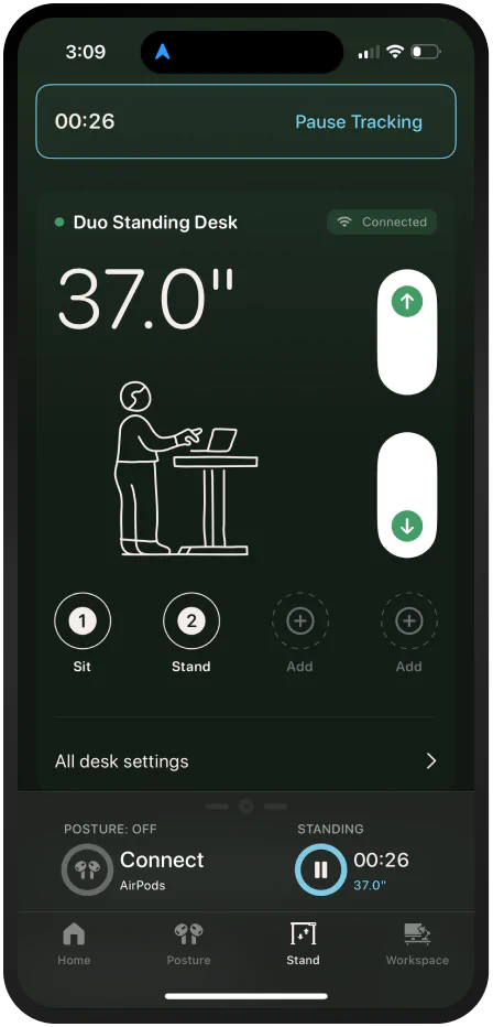 Branch Ergonomics - Standing desk controls