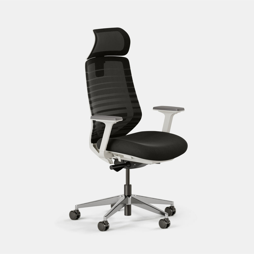 Fabric Color:Black; Frame Color:White; Size:Standard
