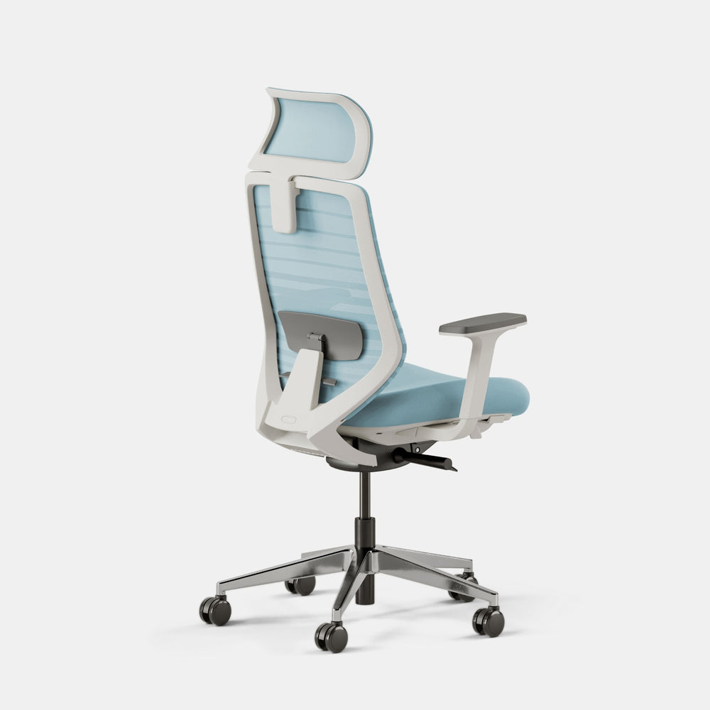 Fabric Color:Light Blue; Frame Color:White; Size:Standard