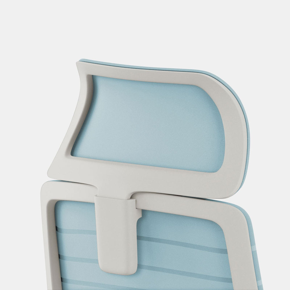 Fabric Color:Light Blue; Frame Color:White; Size:Standard