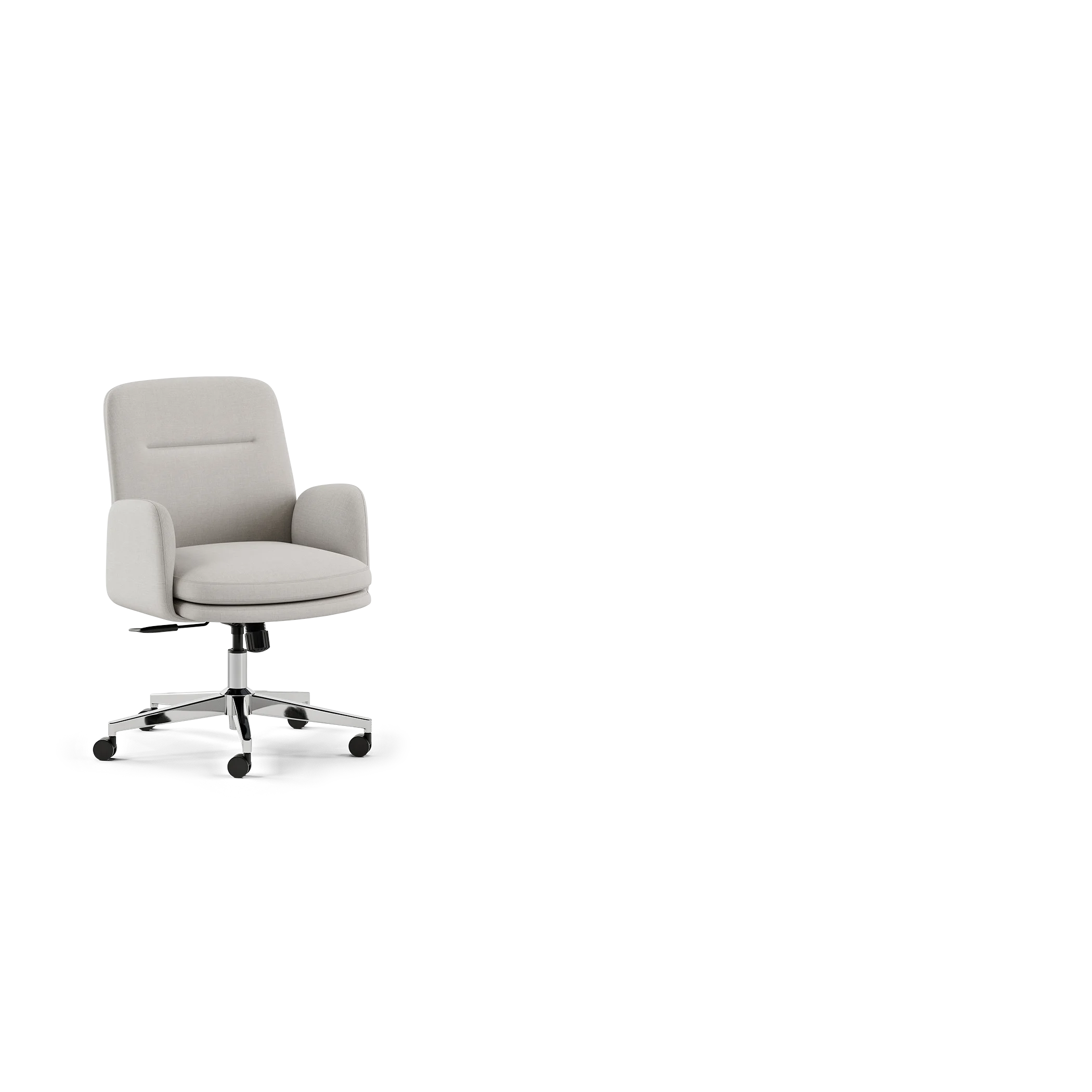 Color:Limestone Vegan Leather; Back:Mid Back;