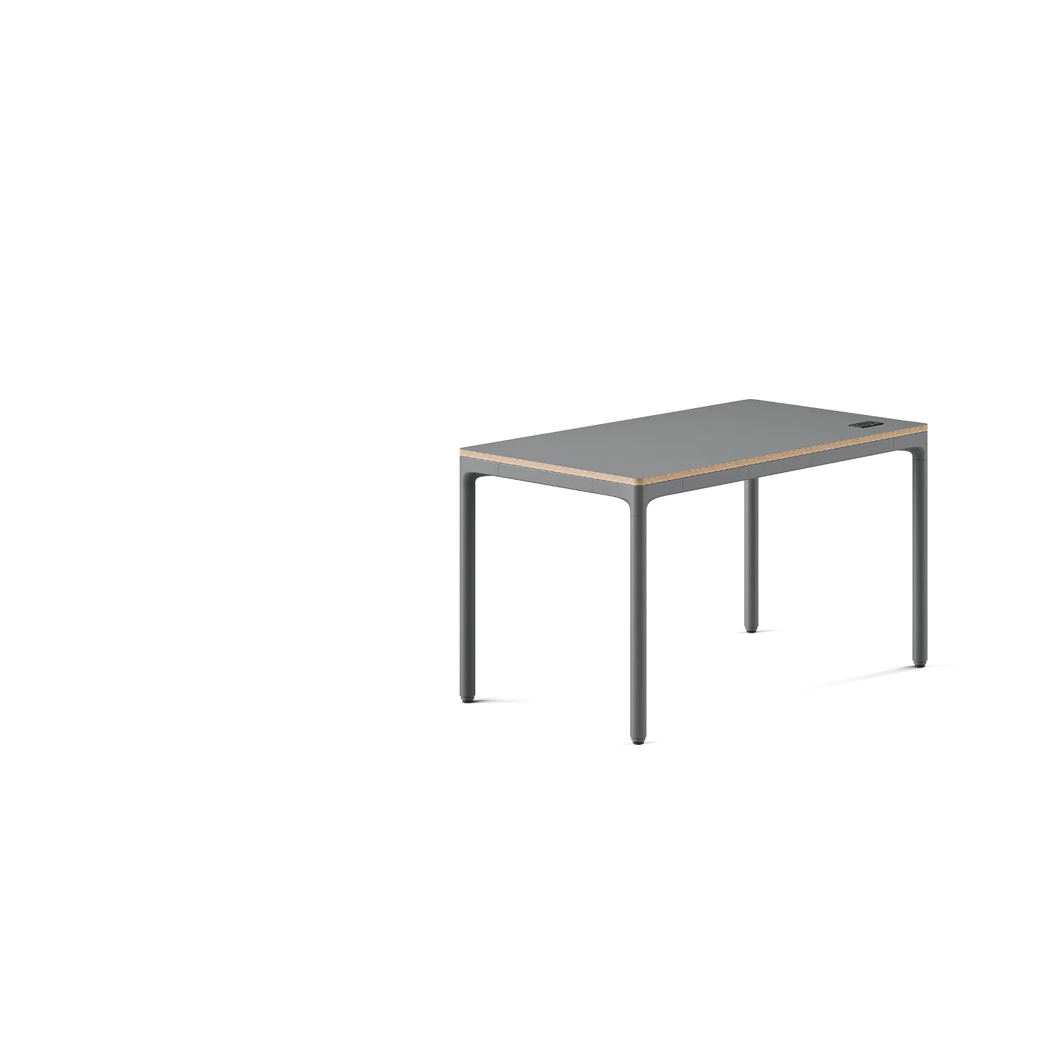 Top Color:Carbon; Leg Color:Carbon; Desk Size:48 inches x 27 inches; user_groups: overview; dimensions_overlay_view: front;