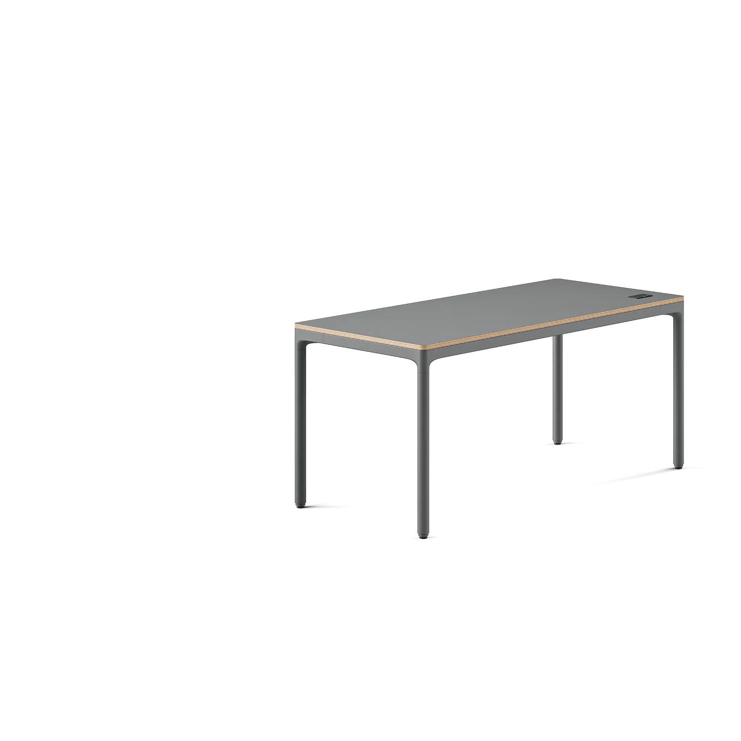 Top Color:Carbon; Leg Color:Carbon; Desk Size:59 inches x 27 inches; user_groups: overview; dimensions_overlay_view: front;