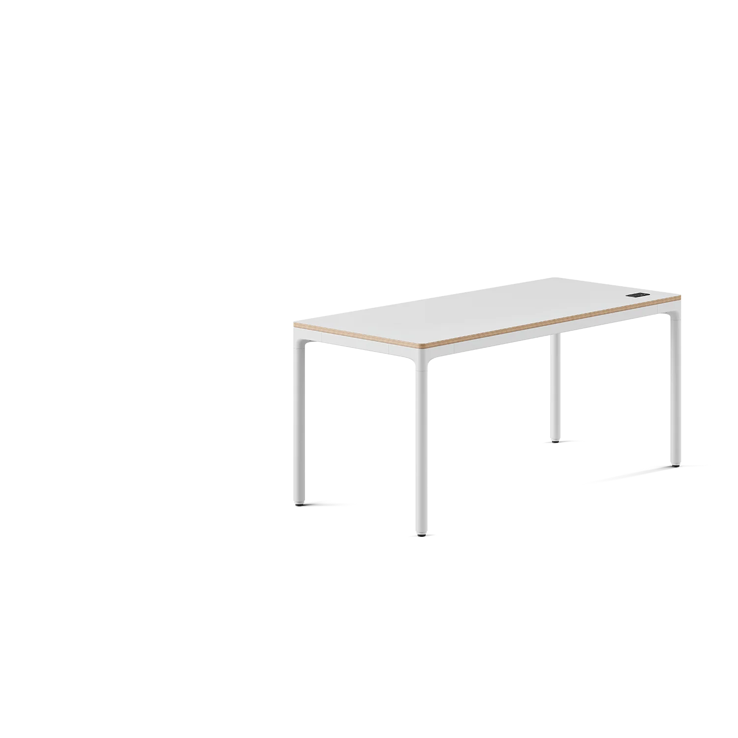 Top Color:White; Leg Color:White; Desk Size:59 inches x 27 inches; user_groups: overview; dimensions_overlay_view: front;