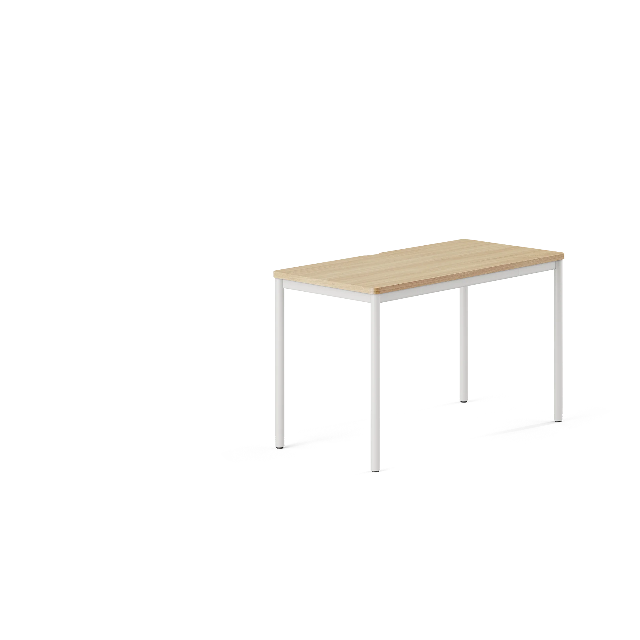 Color:Woodgrain/White; Desk Size:48 inches x 24 inches; user_groups:overview; dimensions_overlay_view: front;