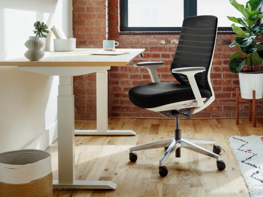 Ergonomic Chair - A Versatile Desk Chair with Adjustable Lumbar Support,  Breathable Mesh Backrest, and Smooth Wheels - Experience Optimal Comfort  and