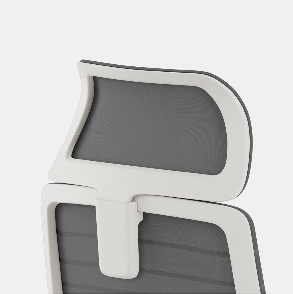 Ergonomic Chair Headrest | Branch Pebble / White / Standard