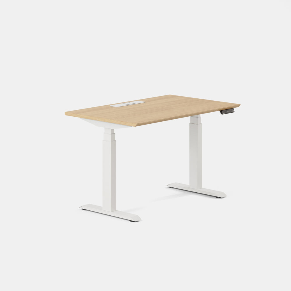 Top Color:Woodgrain; Leg Color:White; Desk Size:48 inches x 30 inches;