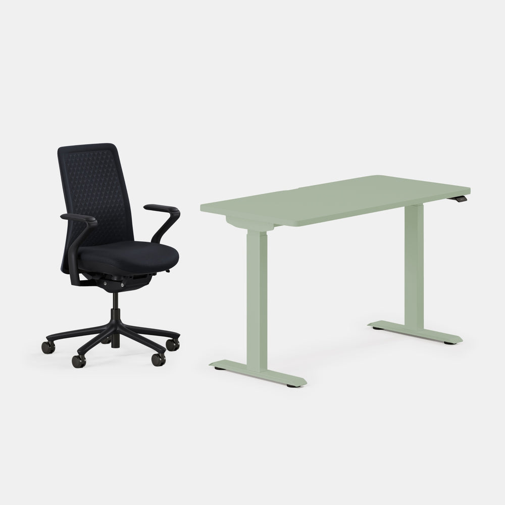 Desk Color: Sage/Sage; Chair Color: Galaxy