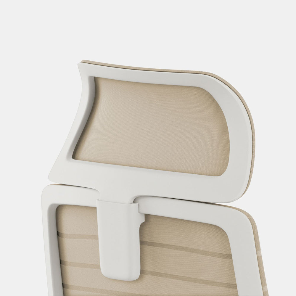Fabric Color:Sand; Frame Color:White; Size:Standard