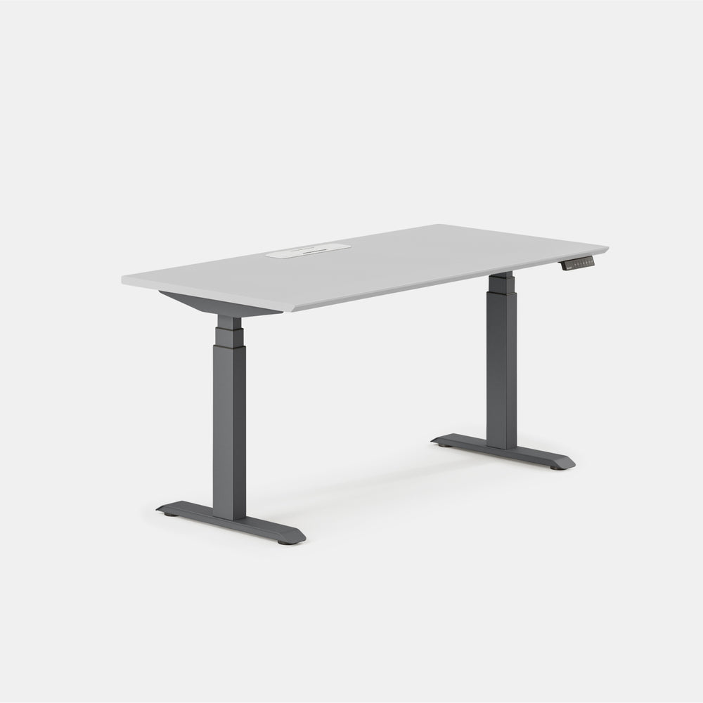 Top Color:Fog; Leg Color:Charcoal; Desk Size:60 inches x 30 inches;