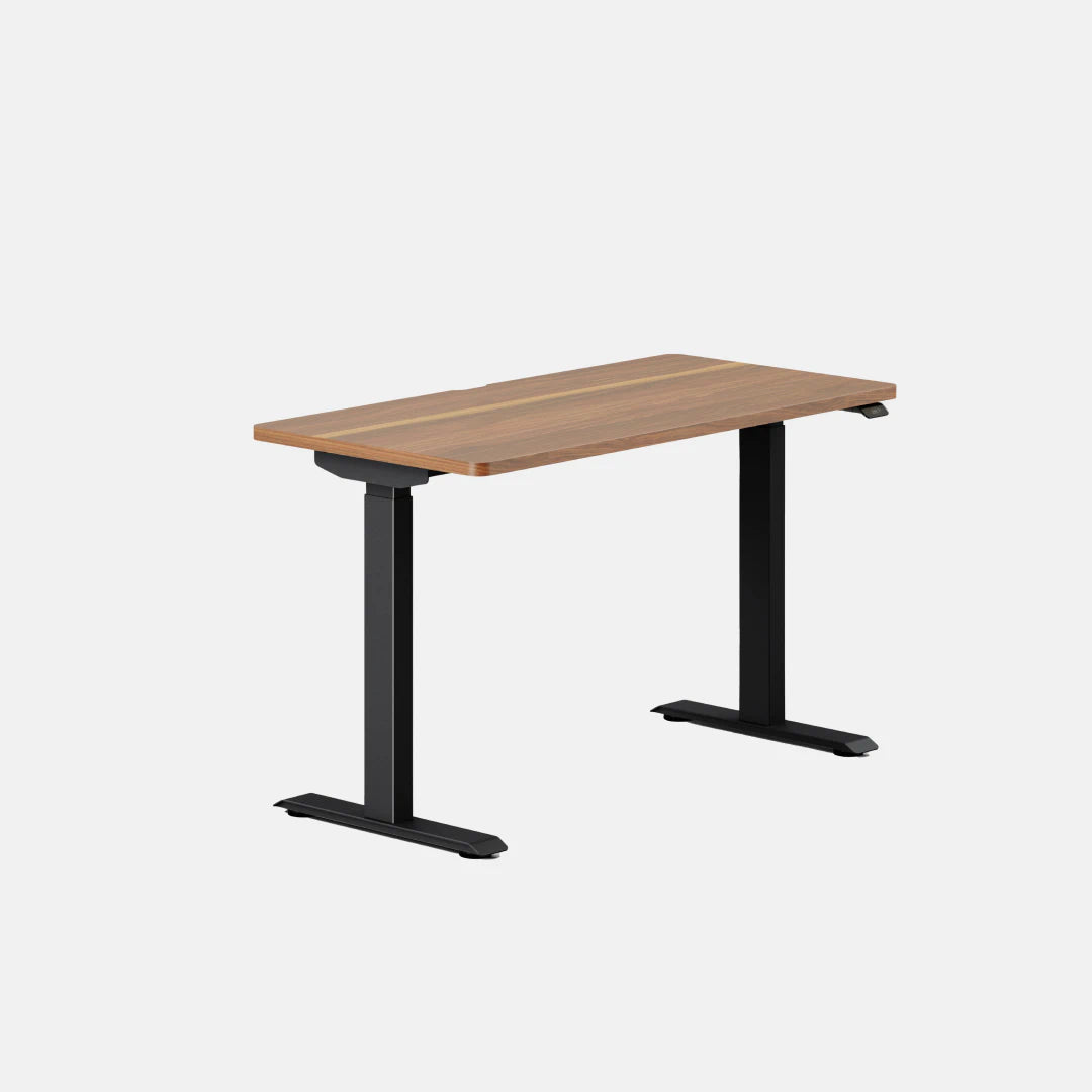 Top Color:Walnut; Leg Color:Black; Desk Size:48 inches x 24 inches;