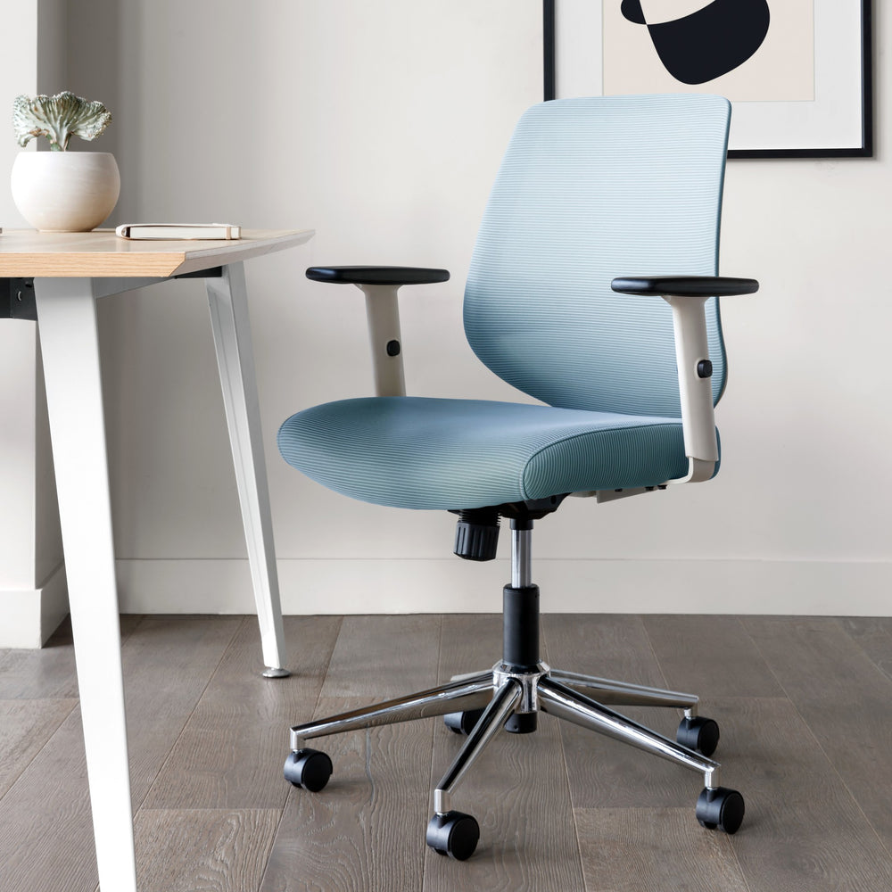 Seat Color:Sky Blue; Frame Color:White; Size:Standard
